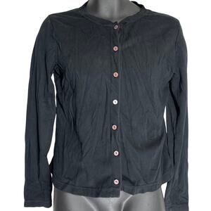 Non- Fiction by Tiger Brand Women S Cardigan Sweater long Sleeve Crew Neck Black